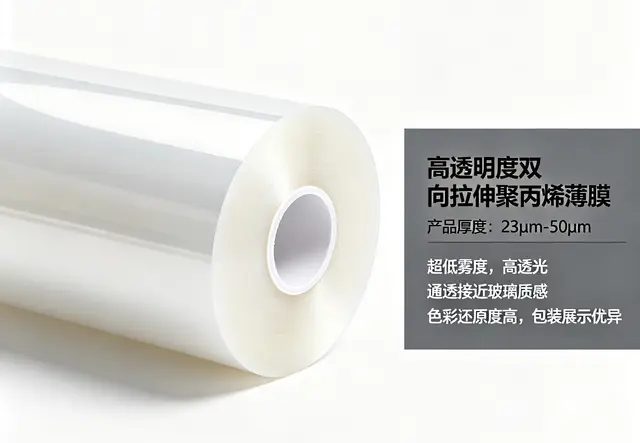 高透明度双向拉伸聚丙烯薄膜