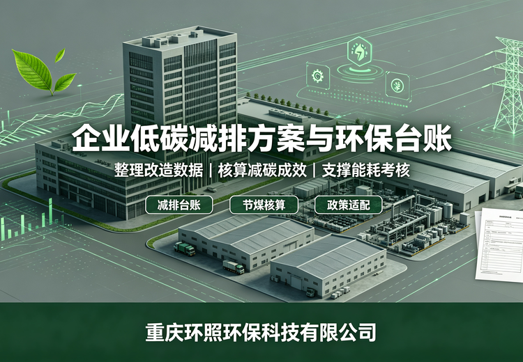 企业低碳减排方案定制、环保台账配套服务