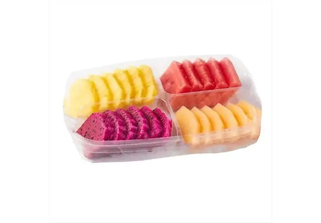 哈密瓜+西瓜+红心火龙果+凤梨