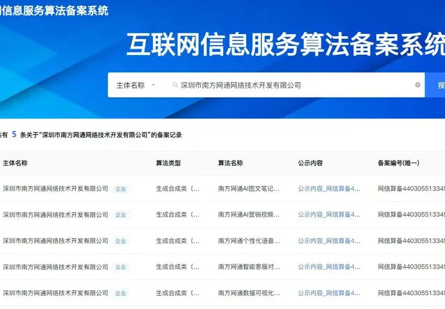算法备案