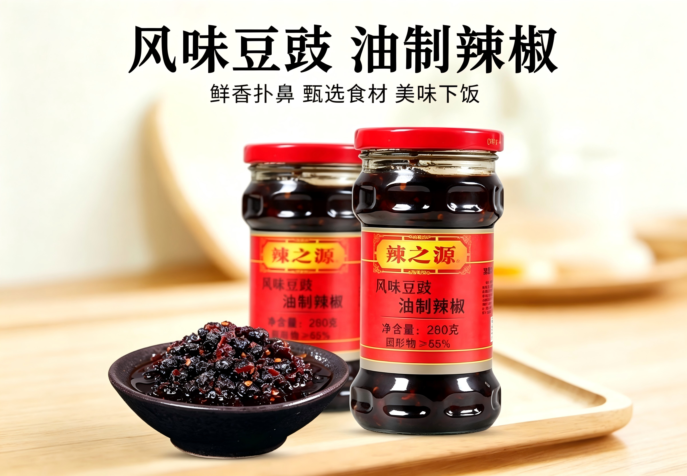280g风味豆豉油制辣椒