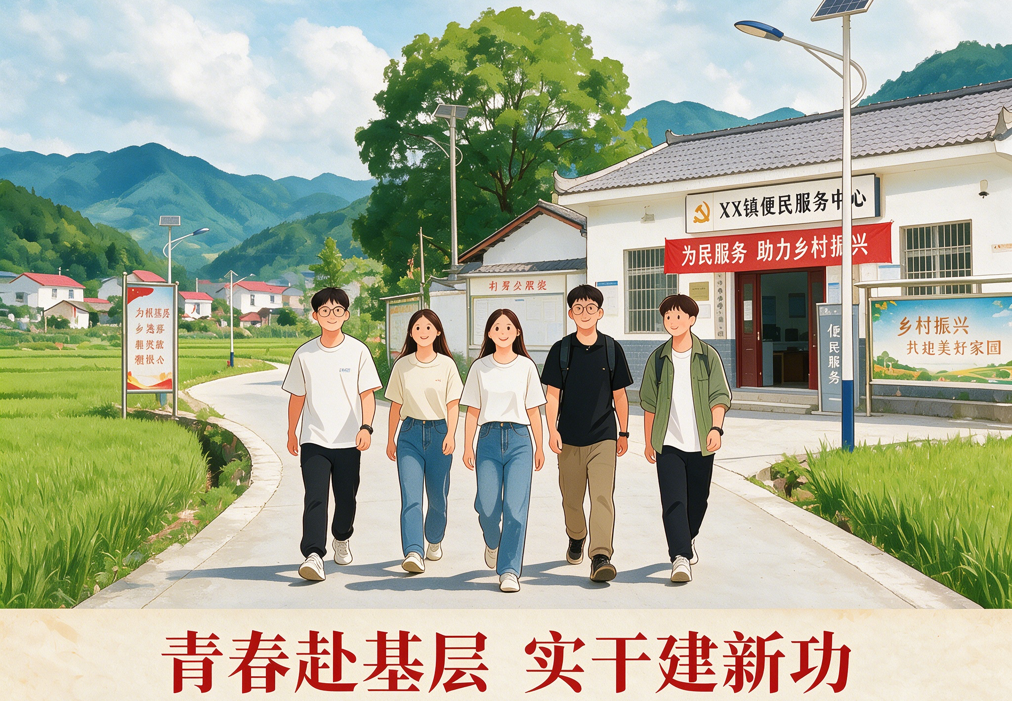 三支一扶，基层专干