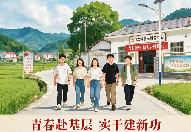 三支一扶，基层专干
