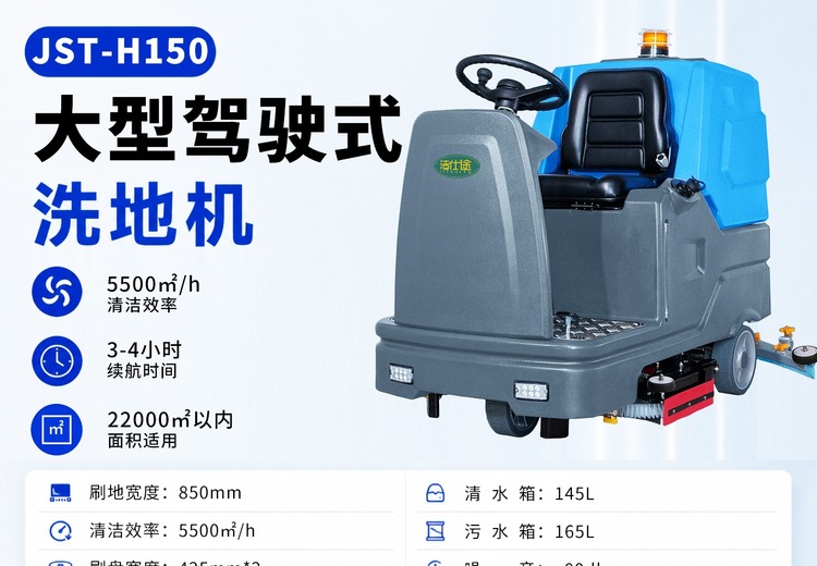 H150驾驶式洗地机