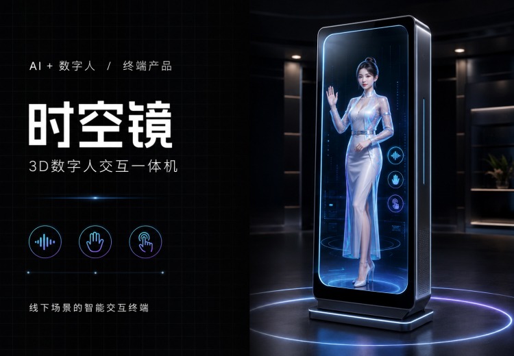 时空镜——3D数字人交互一体机