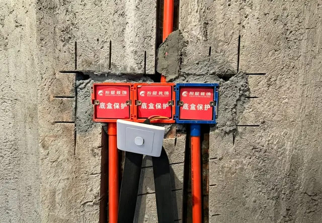 水电底盒标准化保护施工实拍