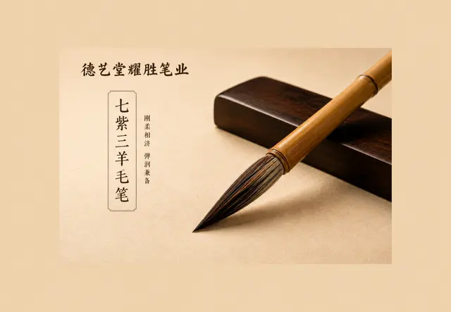 七紫三羊毛笔