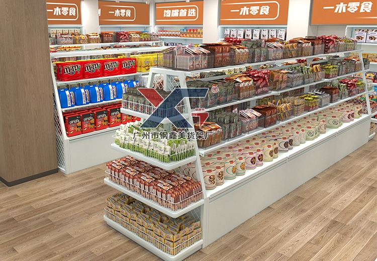 零食店货架-广州市钢鑫美货架厂