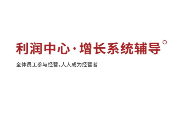 利润增长辅导