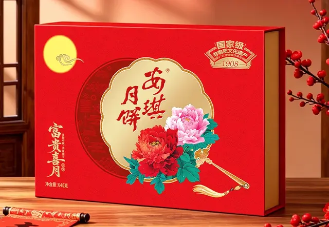 安琪富贵喜月月饼640g