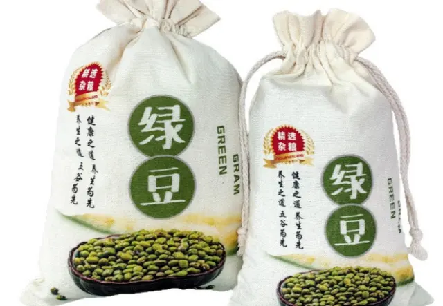 帆布绿豆包装袋
