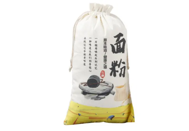 石磨面粉束口袋