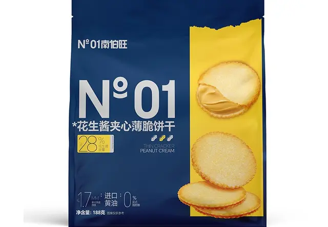 花生酱夹心薄脆饼干