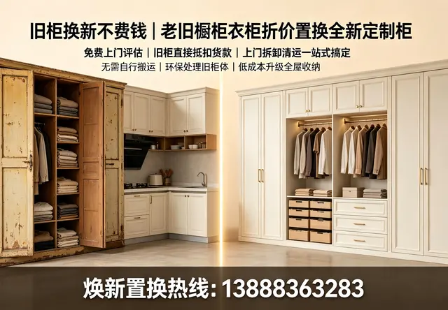 旧柜子置换新定制柜