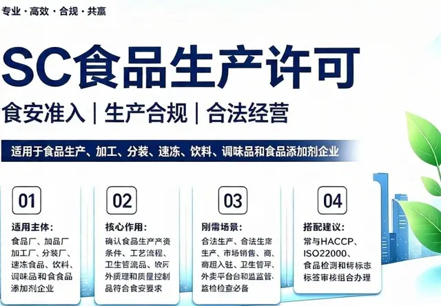 SC食品生产许可