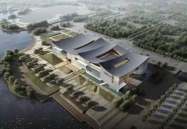 广东清远图书馆｜文化公建大跨度曲面金属屋面项目
