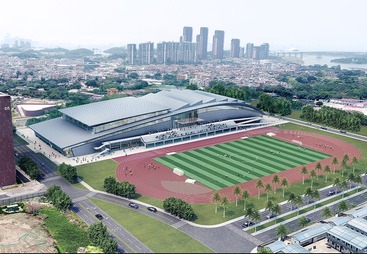 华南理工大学广州国际校区｜高校体育场馆大跨度金属屋面项目