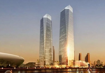 梅溪湖金茂广场南北双塔｜超高层城市综合体围护配套项目