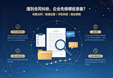 企业遇到合同纠纷时，应该先做哪些准备？