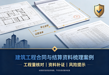 广西某建筑工程公司合同与结算资料梳理咨询案例