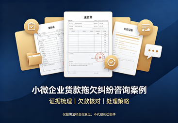 南宁某小微企业货款拖欠纠纷法律咨询案例