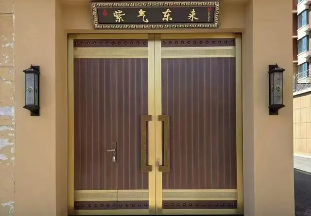 高端别墅铜铝门