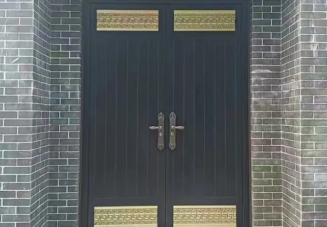 高端别墅铜铝门