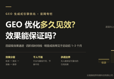 GEO优化多久见效？效果能保证吗？｜GEO 能保证效果吗｜AI 搜索优化周期｜GEO 效果