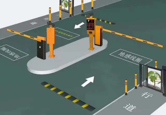 车牌识别停车场道闸