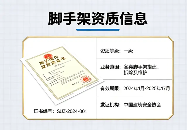 模板脚手架专业承包资质办理
