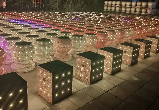 炫彩方墩